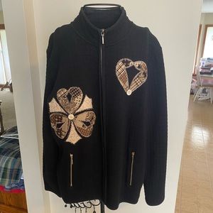 Karen Scott Women’s Zip-Up Jacket Size XL